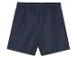 Donkerblauwe linnen shorts voor kinderen.