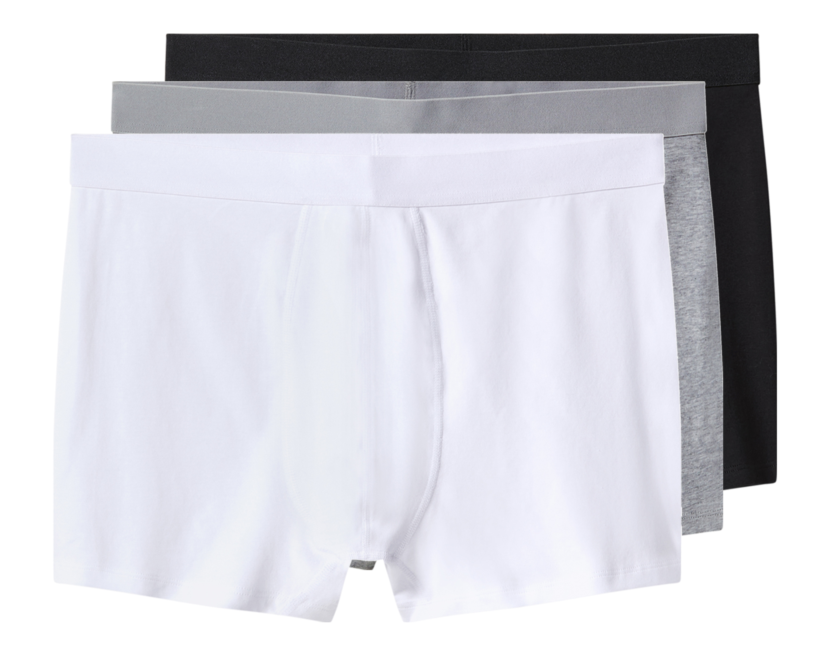 esmara Men Set van 3 heren boxers - Plus size (Zwart/grijs/wit, XXL)