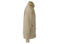 Beige fleece jack met Amerikaanse vlag.