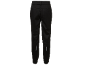 Zwarte heren sportbroek met reflecterende details, achteraanzicht.