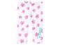 Witte Disney leggings met roze bloemenprint.