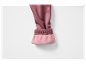 Bordeaux joggingbroek met roze fleece voering.
