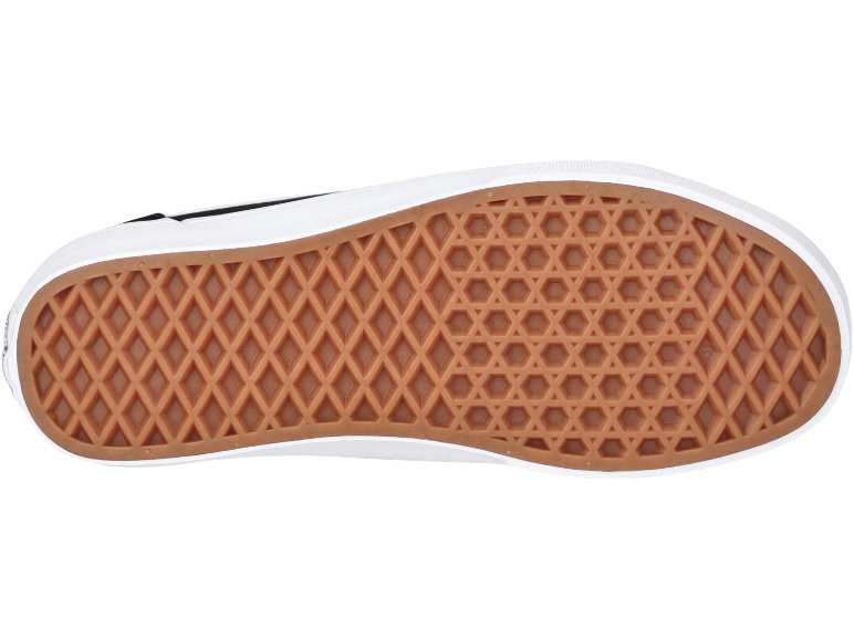 Bruine rubberen zool met wafelpatroon