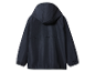 Donkerblauw kinder windjack met capuchon.