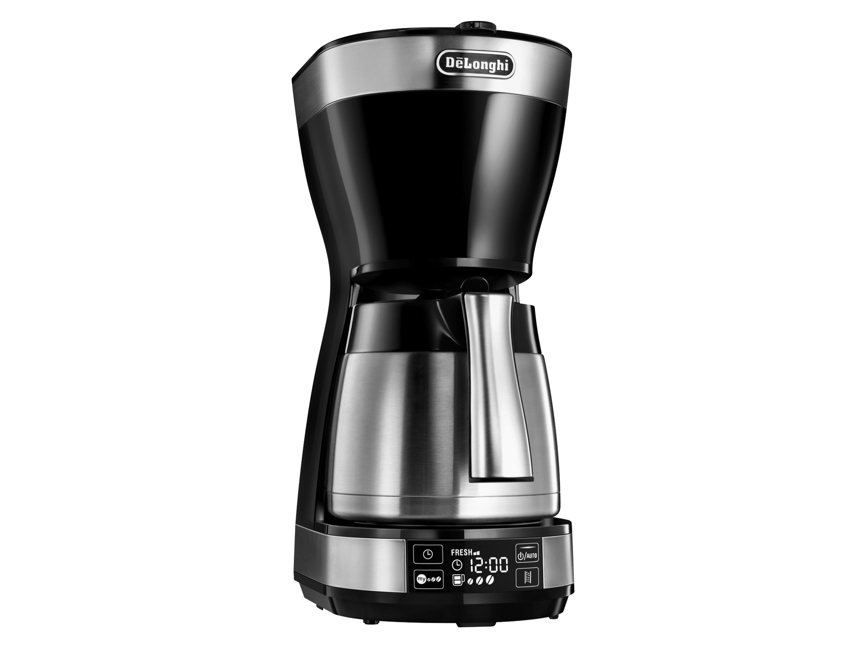 DeLonghi Autentica ICM 16731 Vrijstaand Filterkoffiezetapparaat 1.25l 10kopjes Zwart, Roestvrijstaal