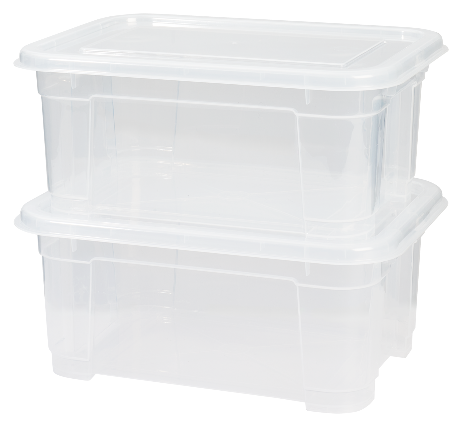 W5 Opbergbox met deksel, 2 of 6 stuks (11 l)