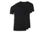 Drie zwarte heren T-shirts met V-hals