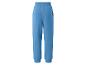 Blauwe joggingbroek met elastische tailleband en boorden.