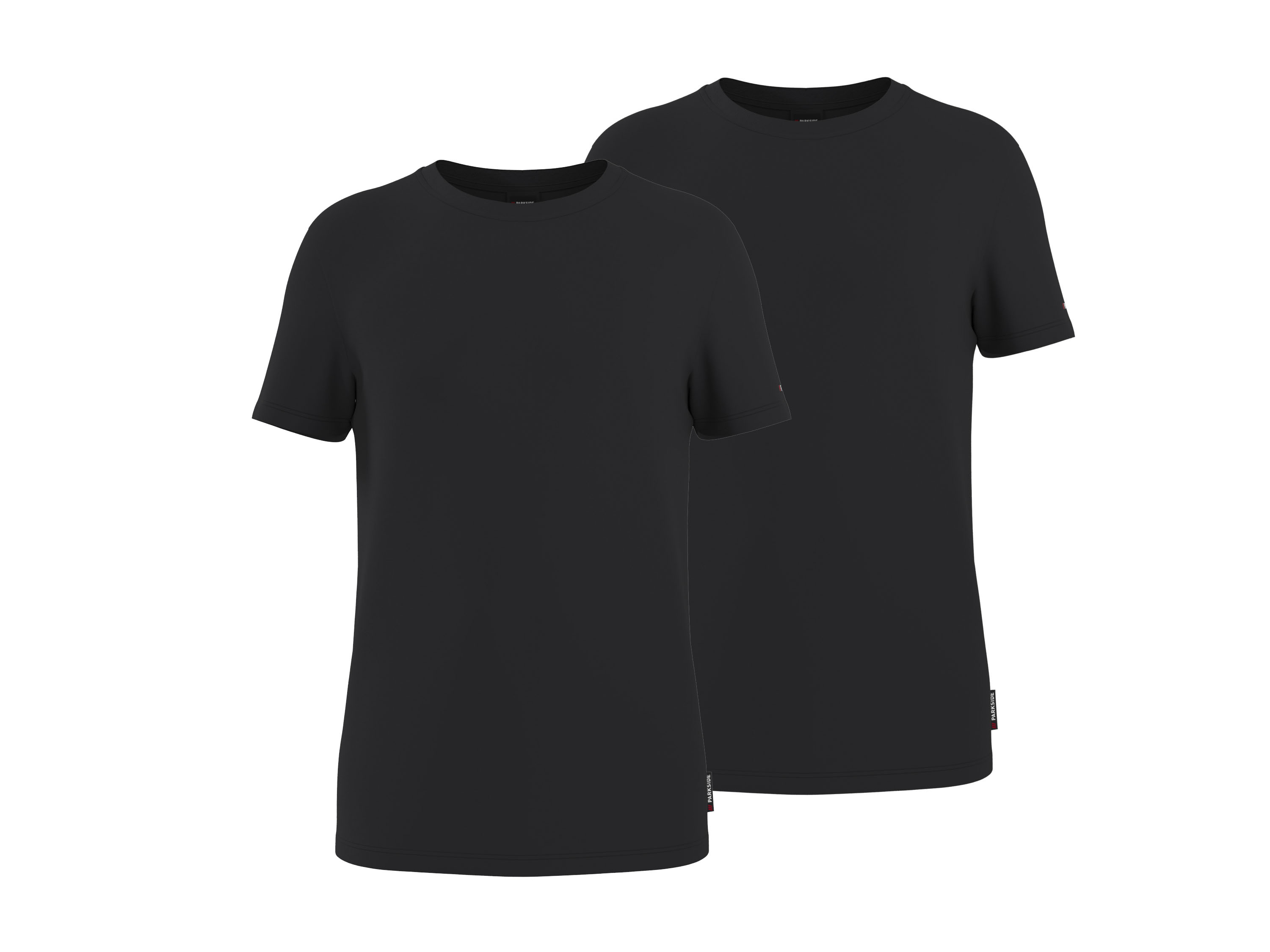 PARKSIDE Set van 2 heren T-shirts (Zwart, M)