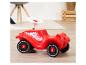 Rode loopauto met wit stuur en 'BIG-BOBBY-CAR' tekst