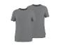 Twee effen grijze T-shirts met korte mouwen