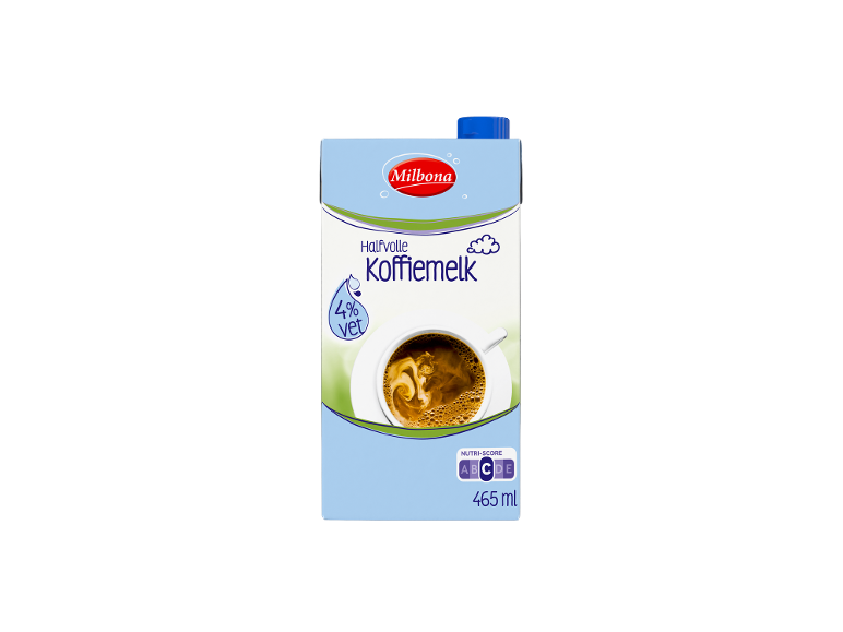 Milbona halfvolle koffiemelk, 465 ml
