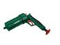 Groen Parkside kitpistool met rode en zwarte details
