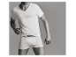 MEXX ondergoed: wit V-hals T-shirt en witte boxershorts.
