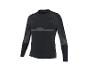 Zwart thermoshirt met lange mouwen voor heren