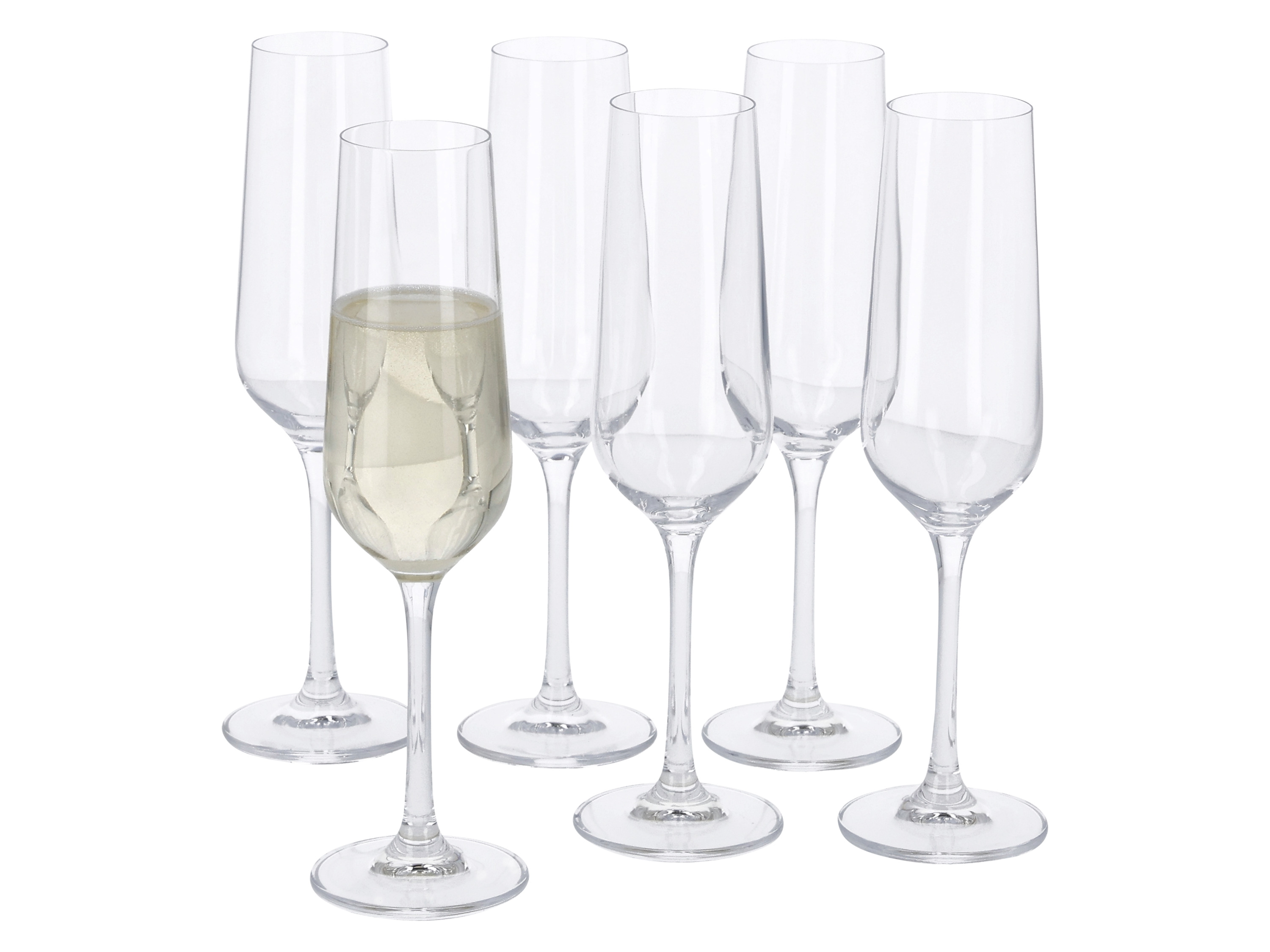 SILVERCREST Glazenset 6-delig (Champagneglazen)