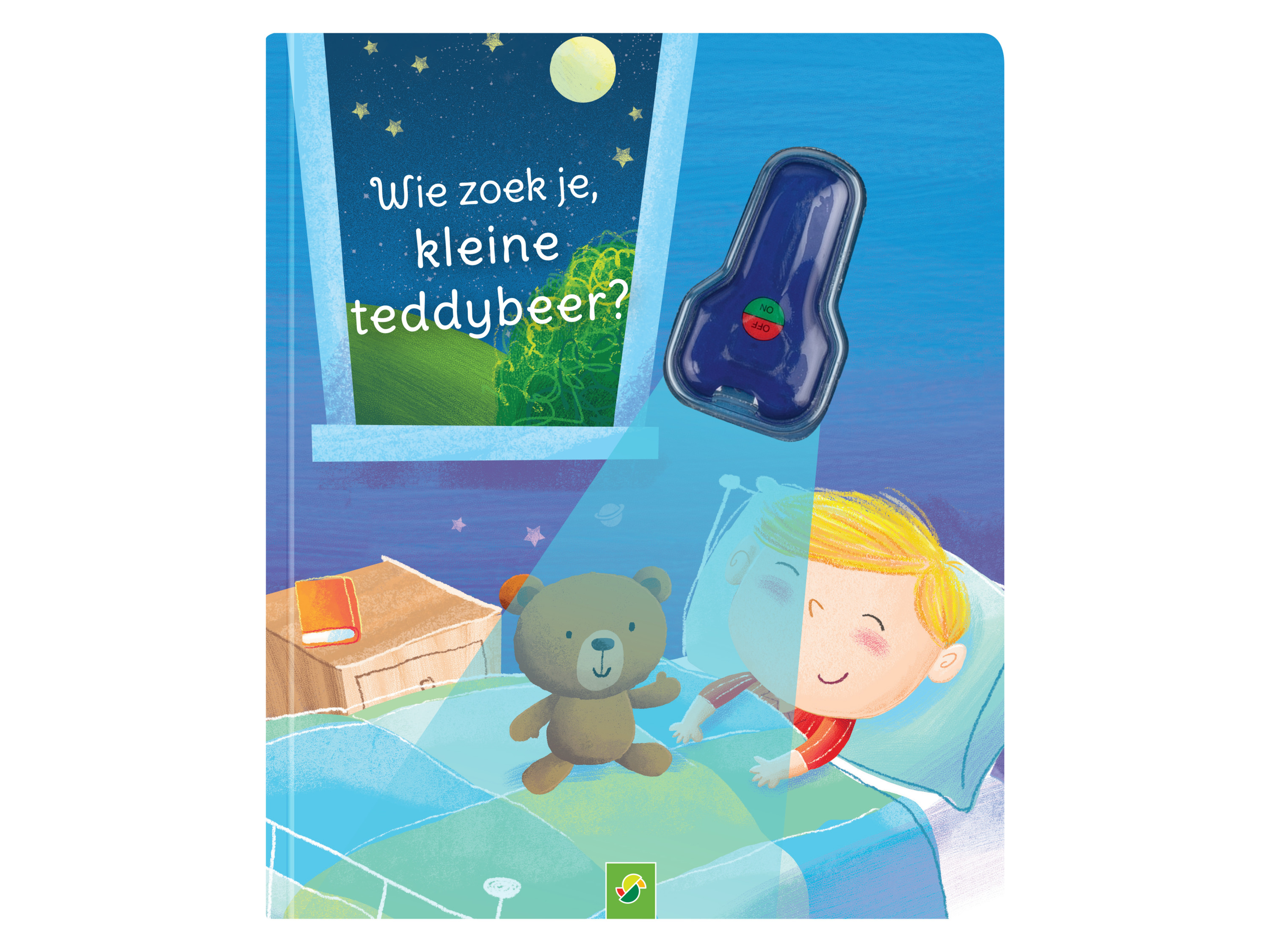 Kinderboek prentenboek met UV-zaklamp (Met Timmy de vos in het donkere bos)