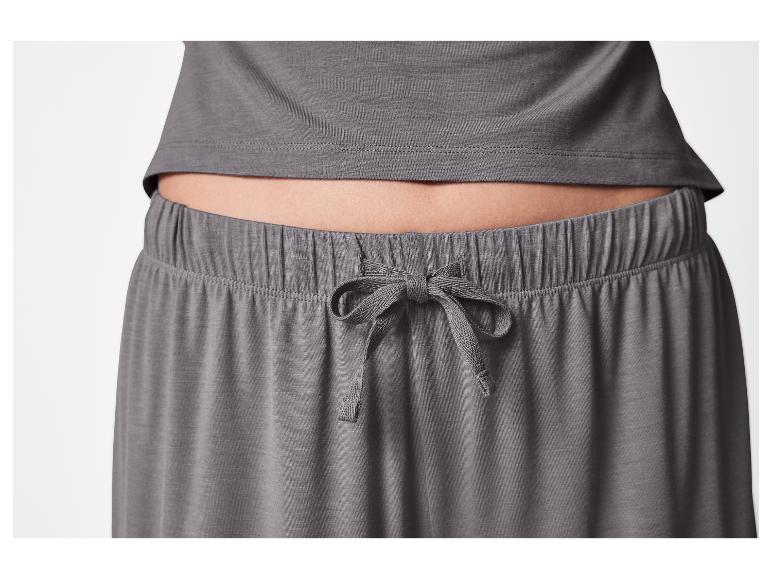 Grijze dames lounge shorts met trekkoord.