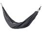 Donkergrijze camping hangmat.