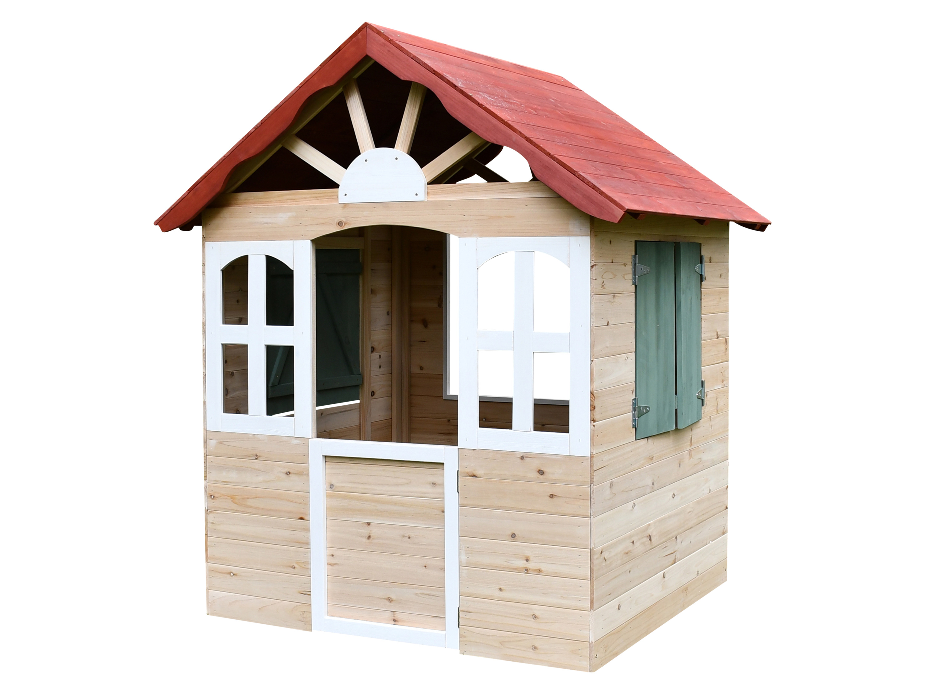 DOBAR Houten speelhuis (Rood)