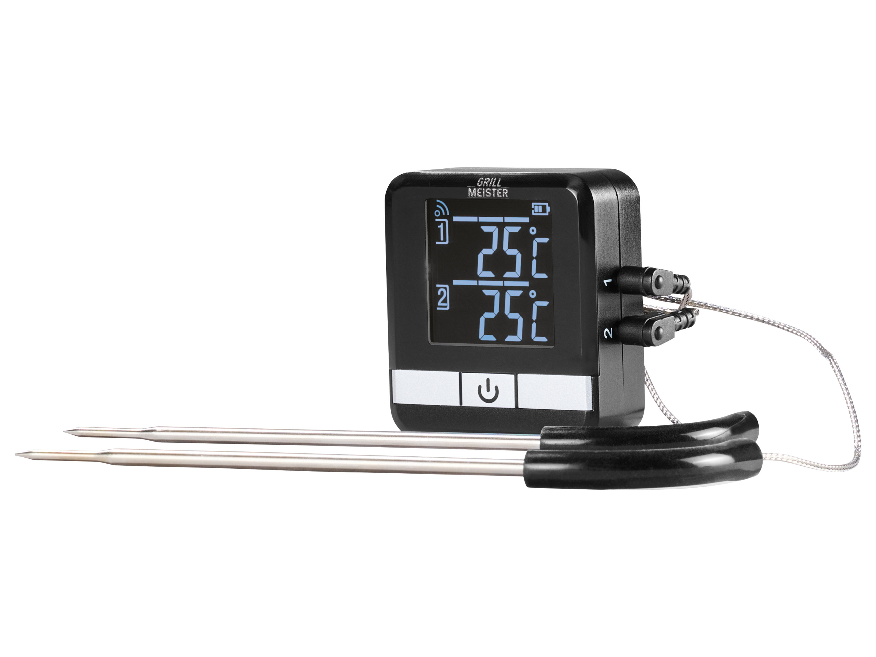 GRILLMEISTER BBQ-thermometer met 2 sensoren (Bluetooth)