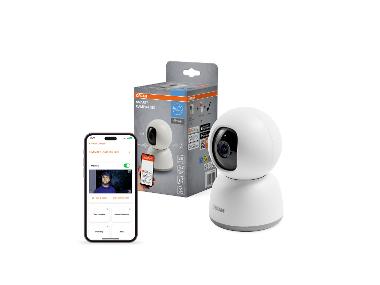 OSRAM Smart wifi-beveiligingscamera voor binnen, 360°
