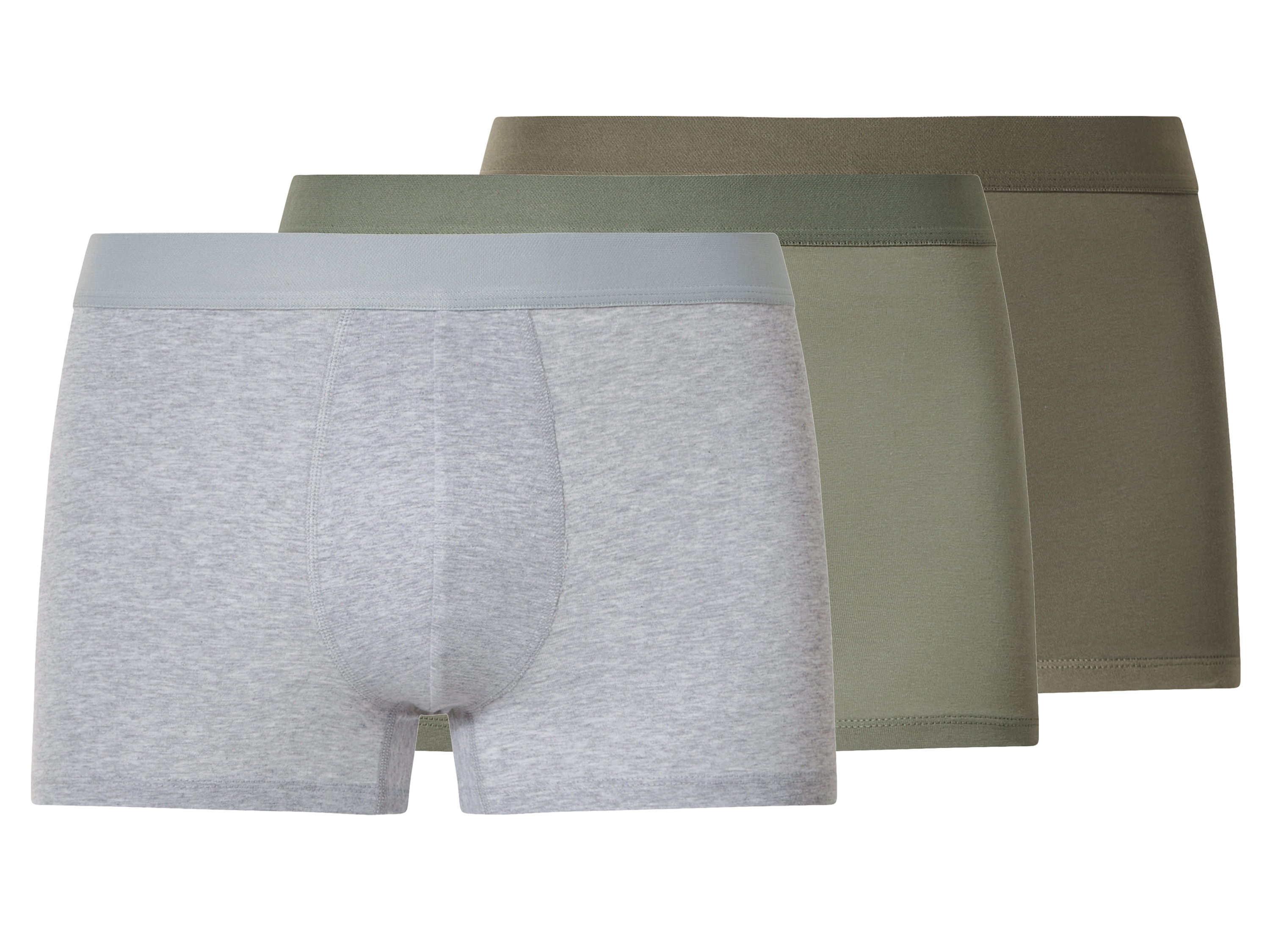 esmara Men Set van 3 heren boxers (groen/grijs, L)