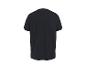 Zwart sportief T-shirt met korte mouwen, achterkant.