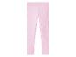 Lichtroze geribbelde leggings voor kinderen.