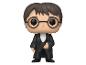 Funko Pop! figuur van Harry Potter in een zwart pak en bril.