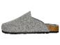 Grijze vilten pantoffels met kurkzool