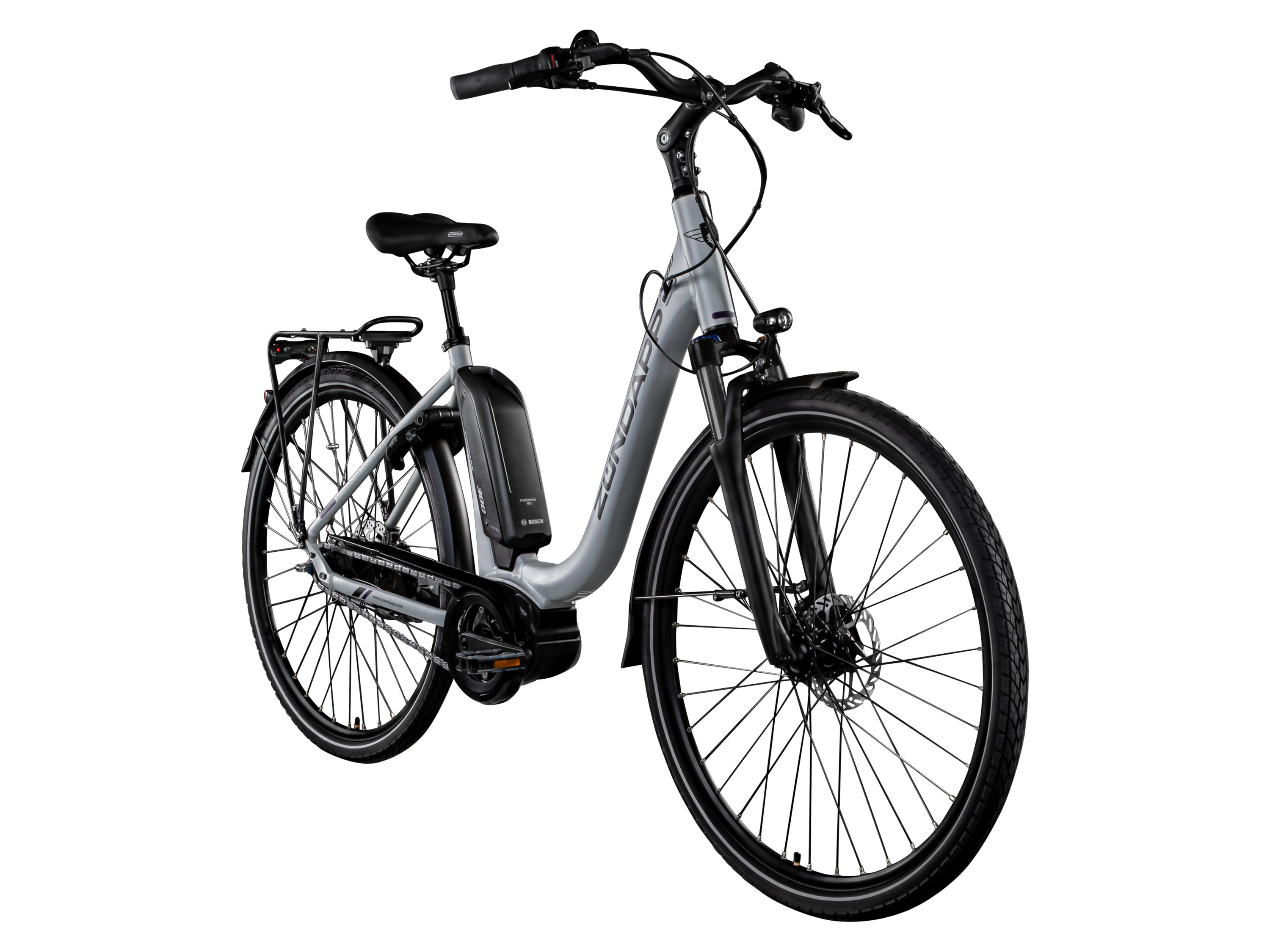 Zündapp Elektrische fiets City X300 (Zilver/lila)