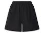 Zwarte korte broek met elastische tailleband