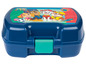 Blauwe lunchbox met Paw Patrol-thema.