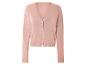 Lichtroze cardigan met knopen.