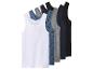 Set van vijf heren tanktops in diverse kleuren.