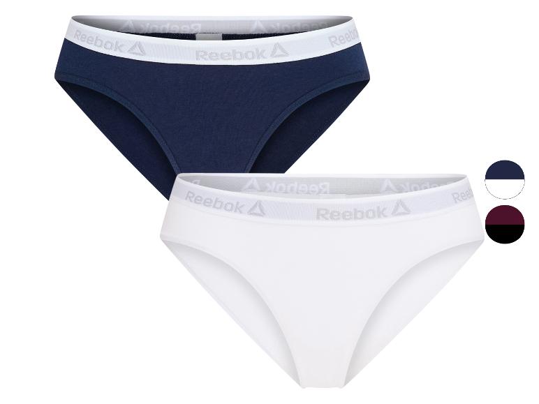 Set van twee Reebok slips, één donkerblauw en één wit