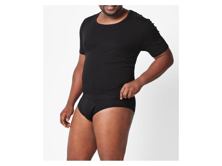 Zwarte T-shirt en onderbroek voor heren.