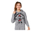 Een grijze hoodie met Minnie Mouse print.