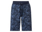 Blauwe korte broek met tropisch print