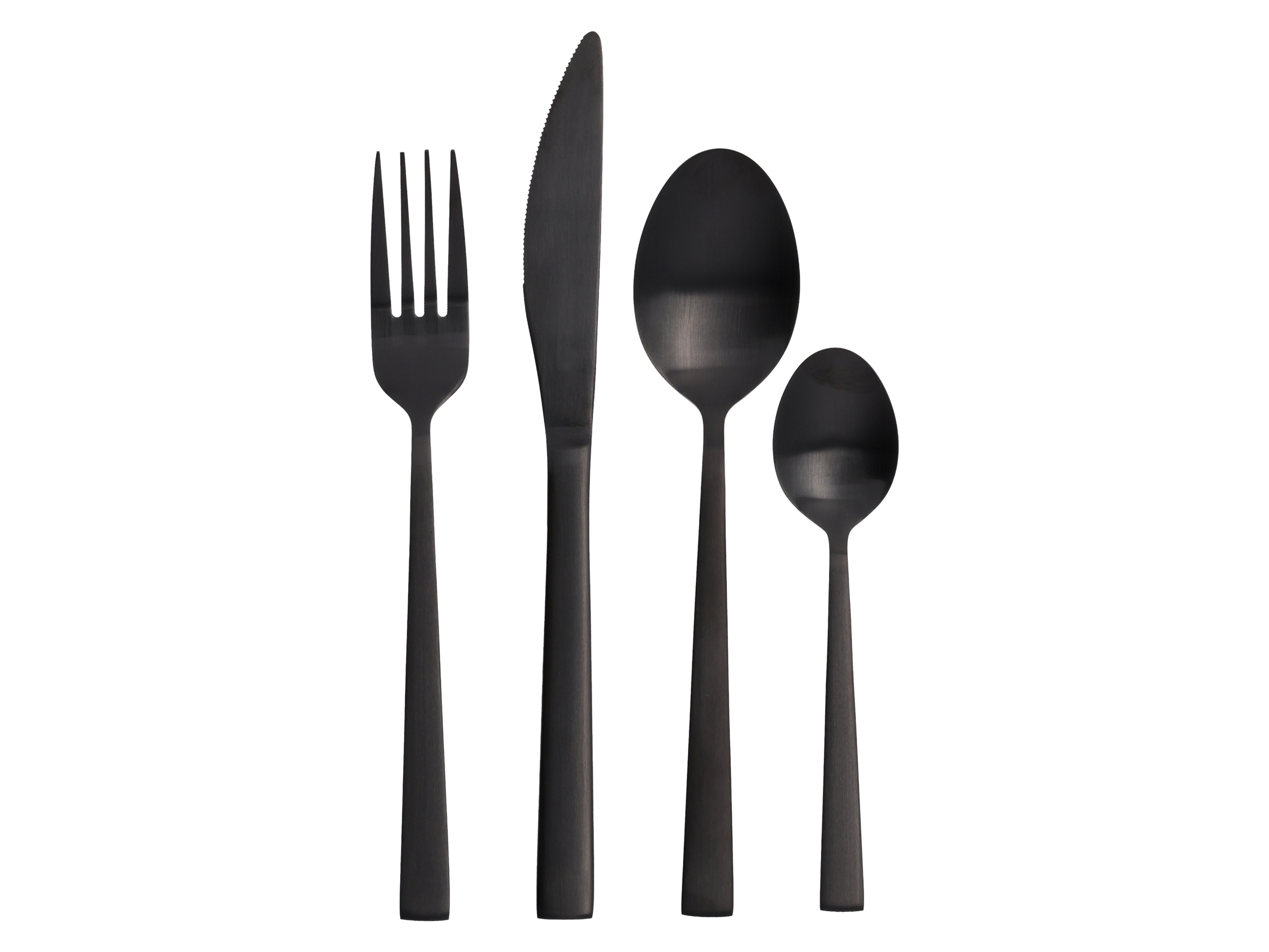 SILVERCREST RVS bestekset 16-delig (Zwart)