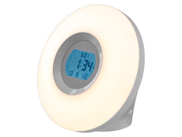 Moderne wekker met ingebouwd licht.