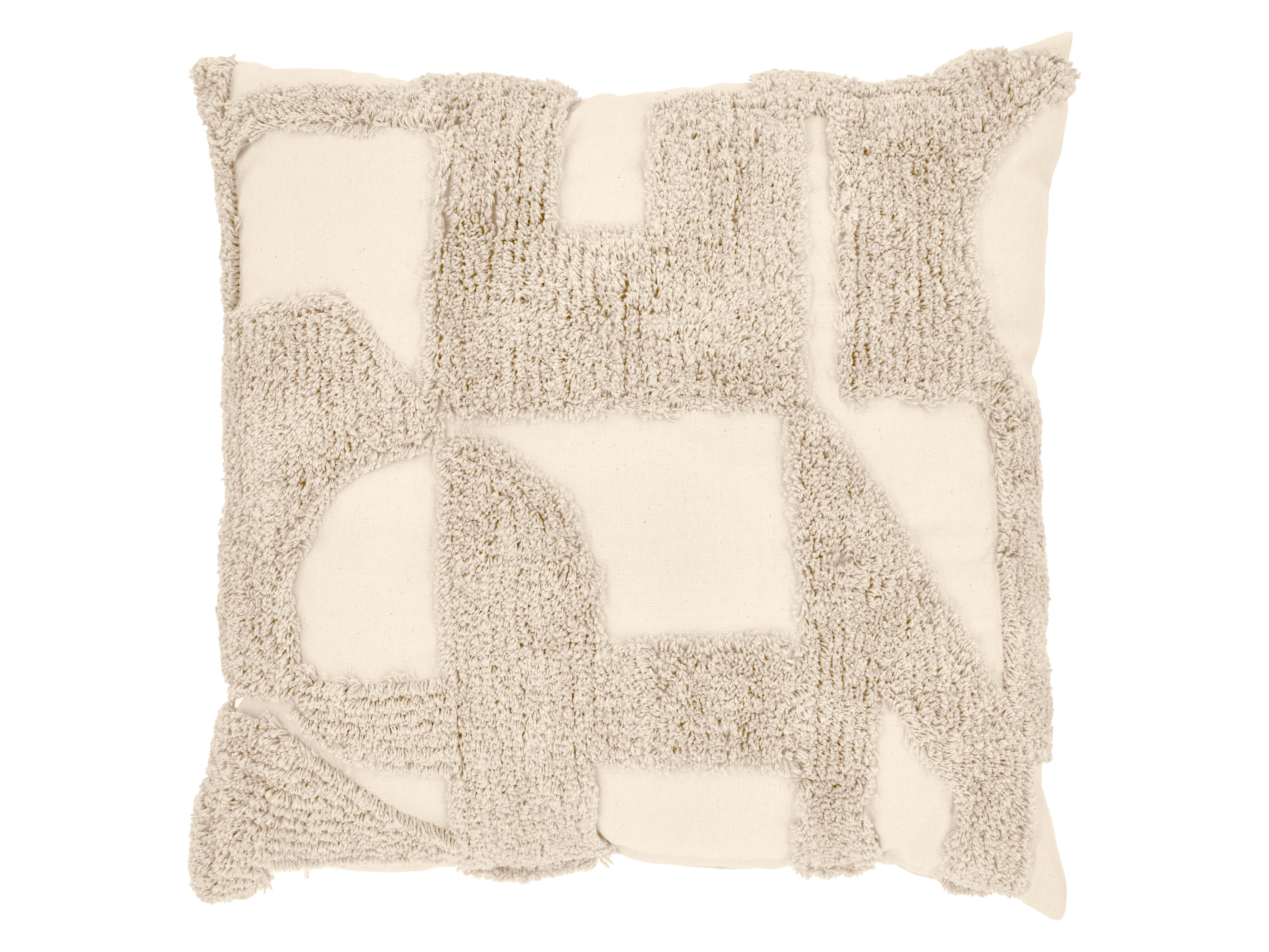 LIVARNO Sierkussen 45 x 45 cm (Geometrisch/beige)
