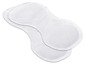 Twee witte onderpads voor incontinentie.