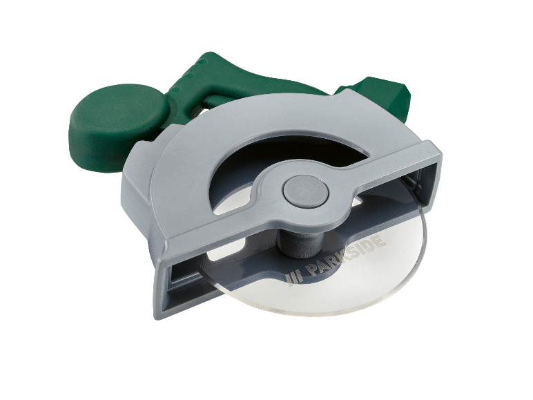 Parkside pizzames in grijs en groen plastic.