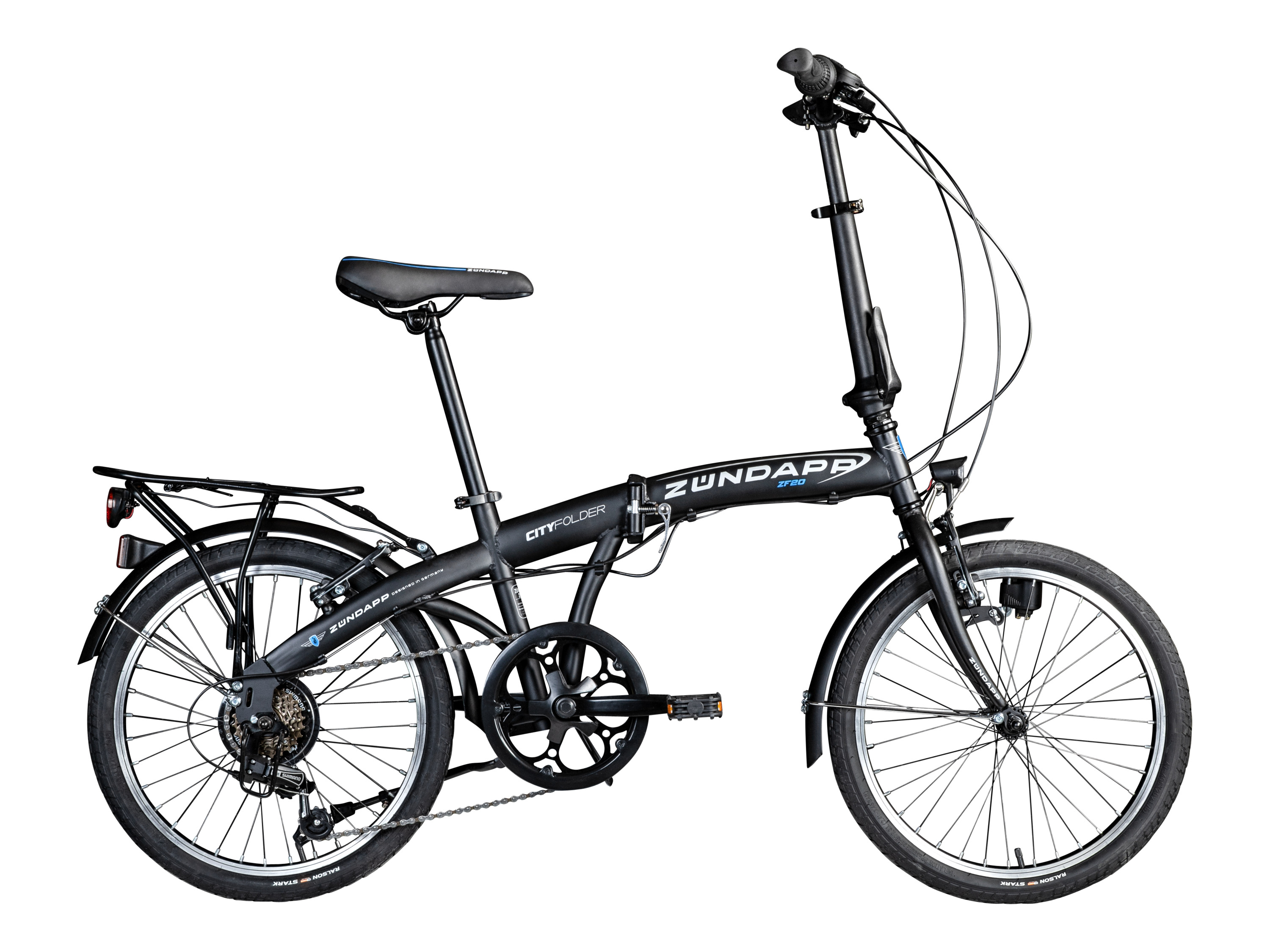 Zündapp Vouwfiets ZF20 Speed Folder 20" (Zwart, 20 inch)