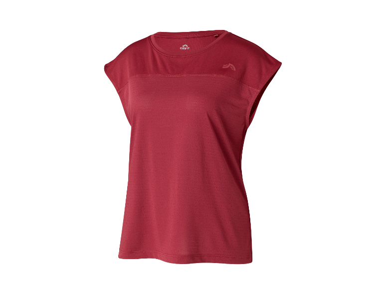 Rood CRIVIT sport shirt voor dames.
