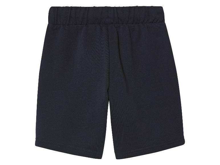 Donkerblauwe jogging shorts voor kinderen.