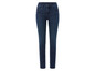 Donkerblauwe skinny jeans voor dames.