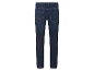 Donkerblauwe herenjeans.